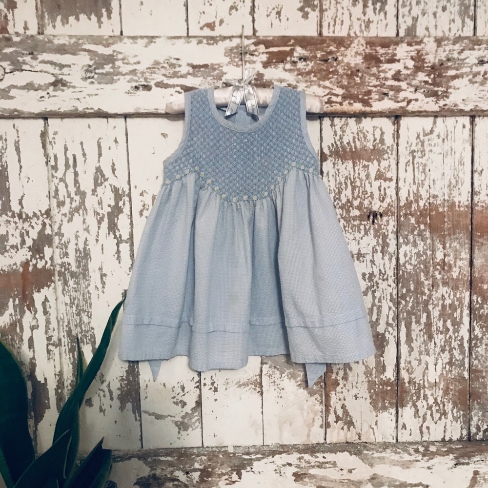 Soft cotton smocked dress